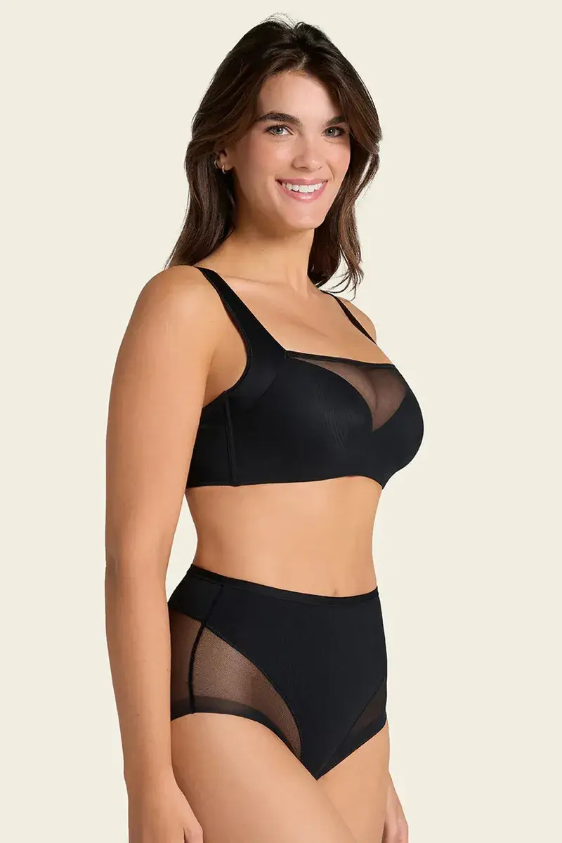 Brastop bra with good coverage of armholes and back
