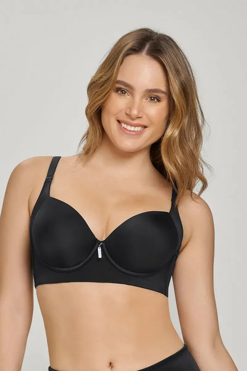 Soft T-Shirt bra with high coverage at the armholes and back